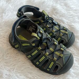 KHOMBU - Active Waterproof Shoe/Sandal w/velcro straps Size: 13 - Blue/grey